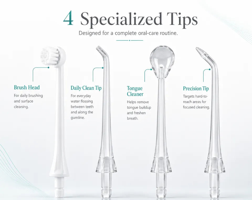 SWSH S20 Water Flosser - Tips annotation