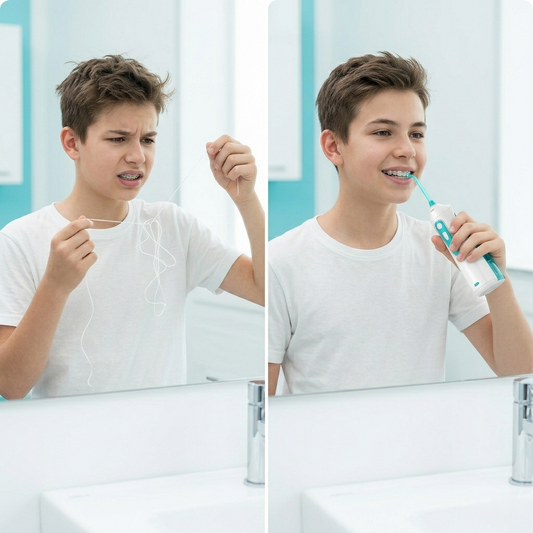 Why Teenagers Struggle with Flossing (and How a Water Flosser Simplifies It)