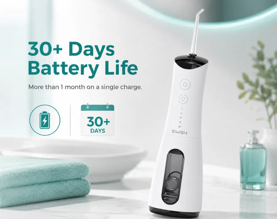 SWSH S20 Water Flosser - White Battery