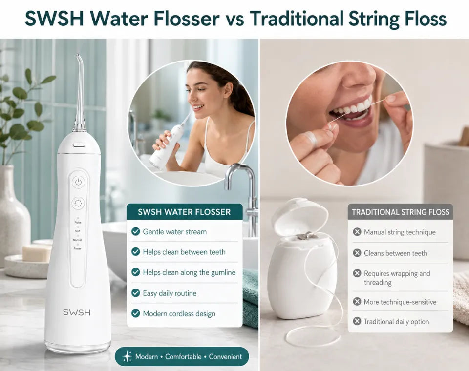 SWSH E30 Water Flosser - White Comparison