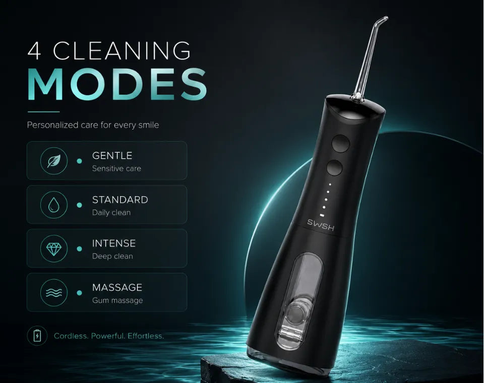 SWSH S20 Water Flosser - Black Modes