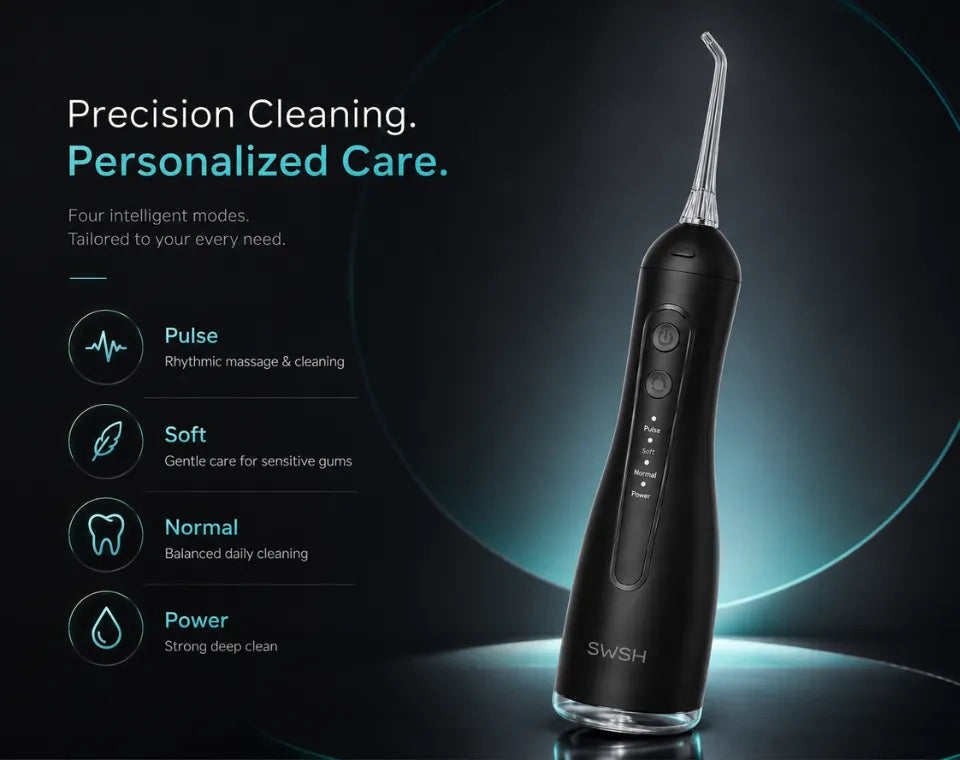 SWSH E30 Water Flosser - Black Modes