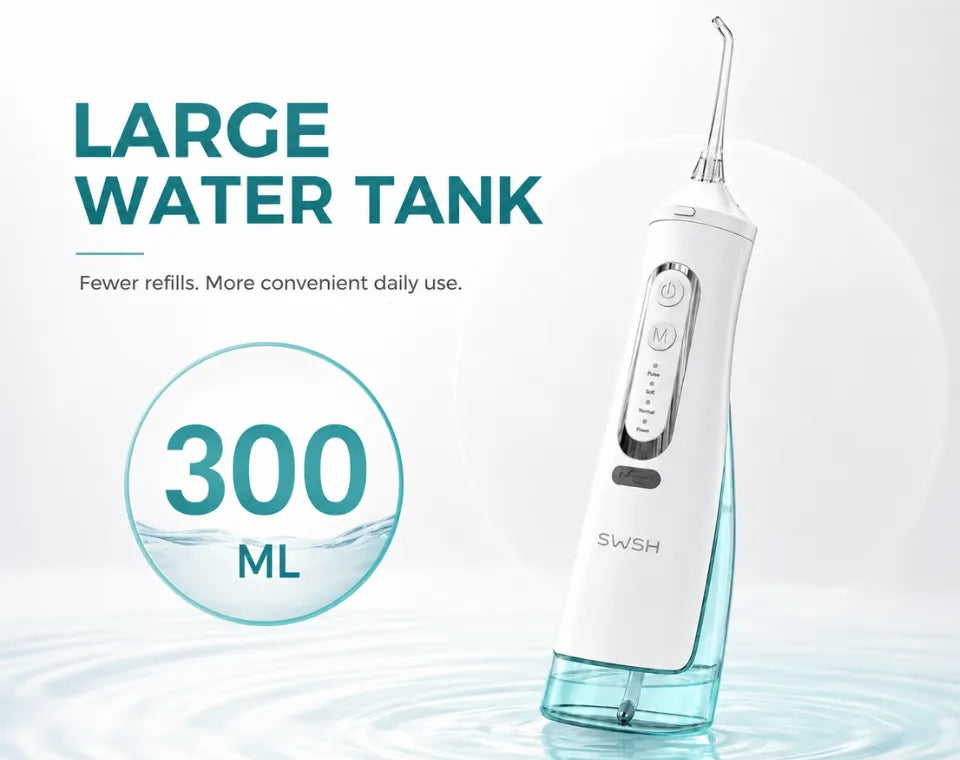 SWSH S40 Water Flosser - White Tank