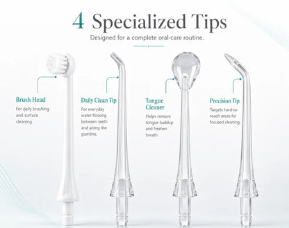 SWSH S40 Water Flosser - Tips annotation